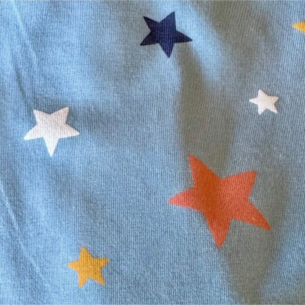 MAGNETIC ME Stars Convertible Coverall Baby 9-12 Months Blue Organic Romper NWT - Picture 6 of 10